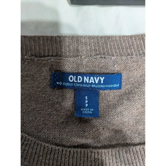 Old Navy Fox Sweater Blogger Fav Women's Small Brown Softest Crew Neck Knit Top‎ - Picture 5 of 13